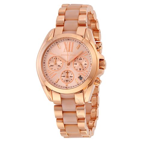 michael kors ladies rose gold watch